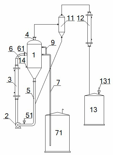 Concentration apparatus for wet method phosphoric acid refinement