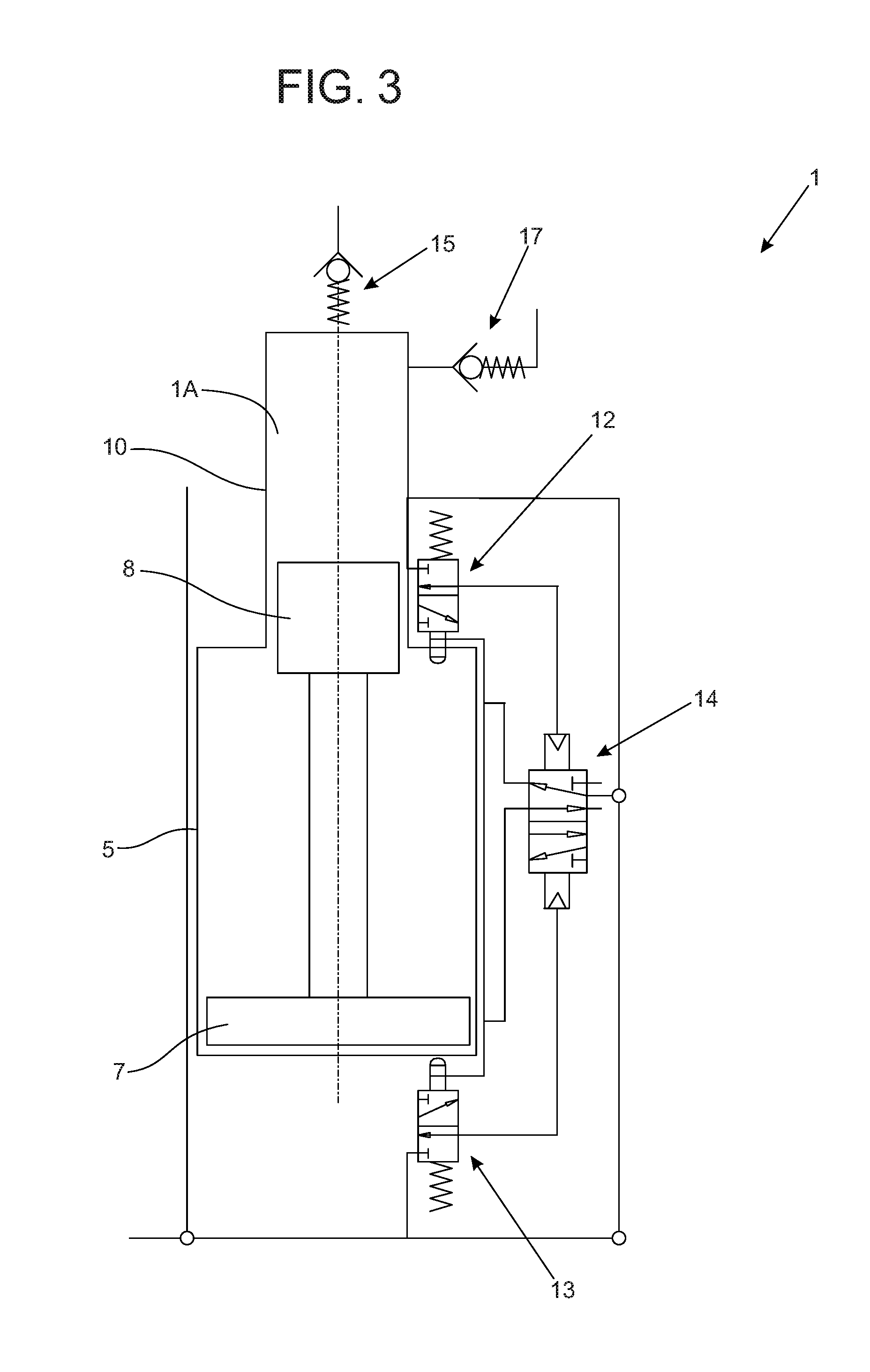 Hydraulic pressure generation unit with pneumatic actuation