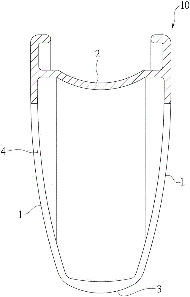 Manufacturing method and structure of carbon fiber wheel rim