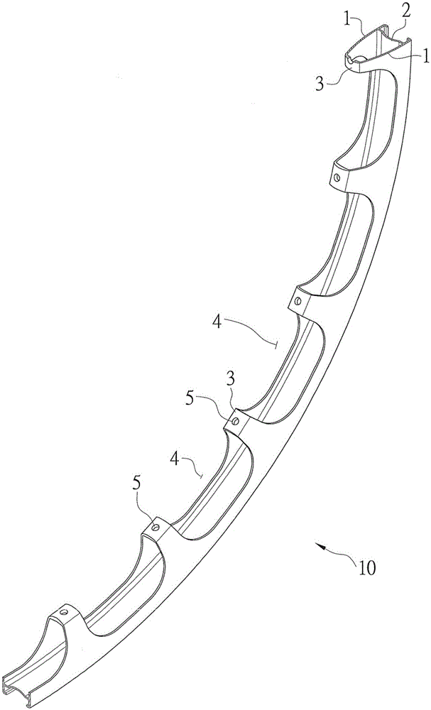 Manufacturing method and structure of carbon fiber wheel rim