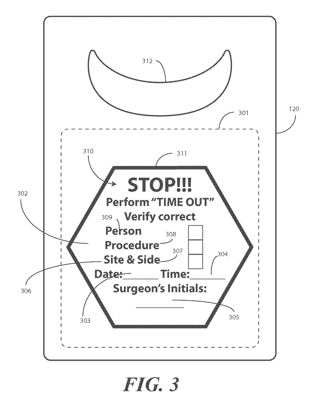 Surgical gown configured for prevention of improper medical procedures