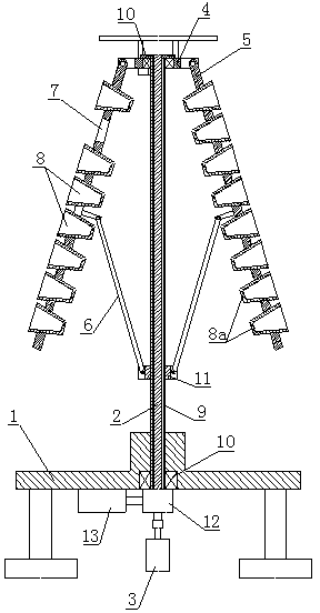 Umbrella-shaped rotary three-dimensional cultivation device