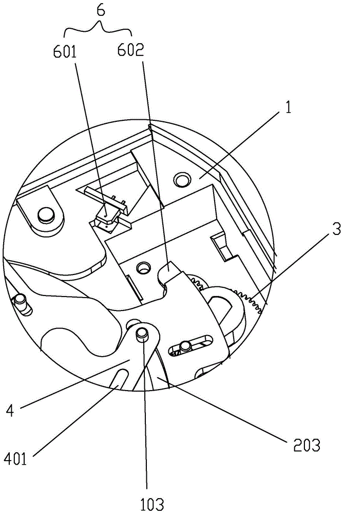 Stepping aperture device with photoelectric detection device