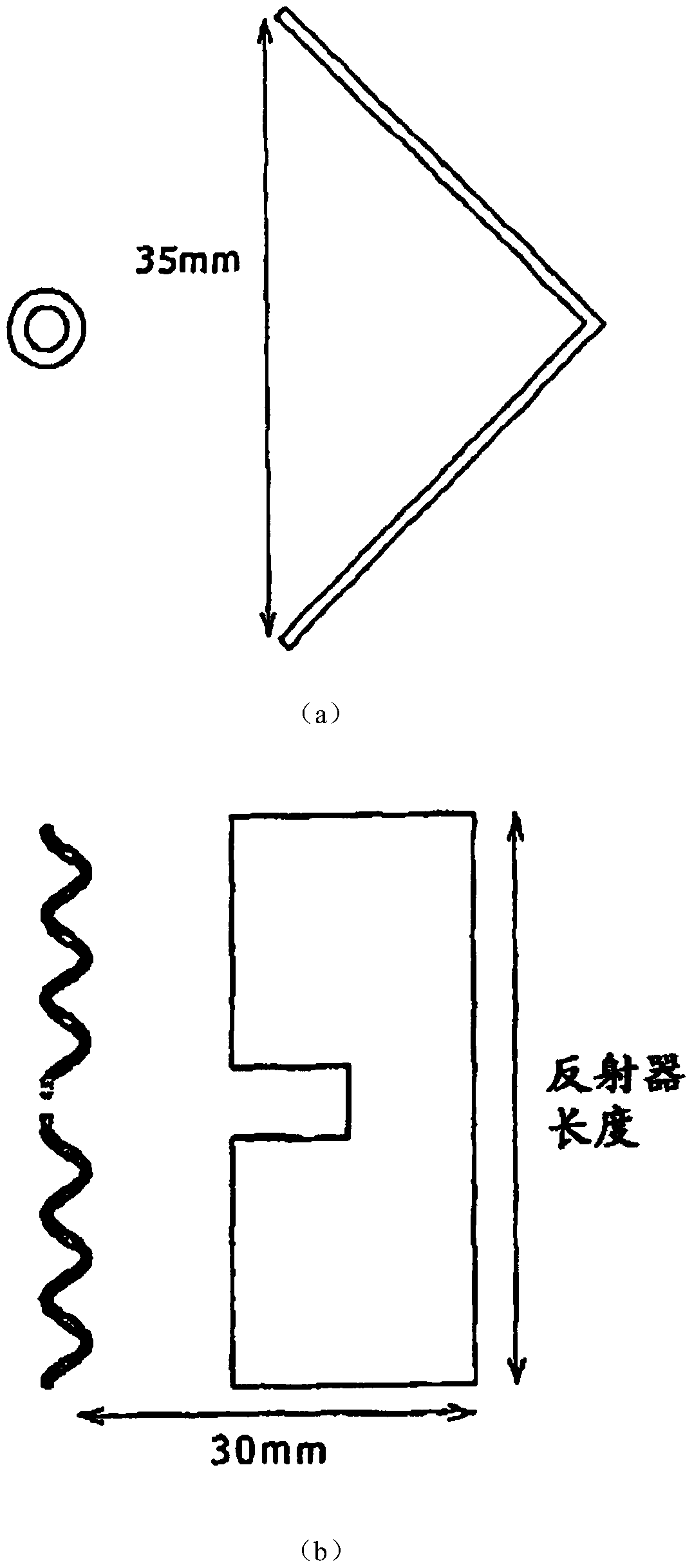 High-gain low-scattering angle reflective surface loaded with gradient corrugation