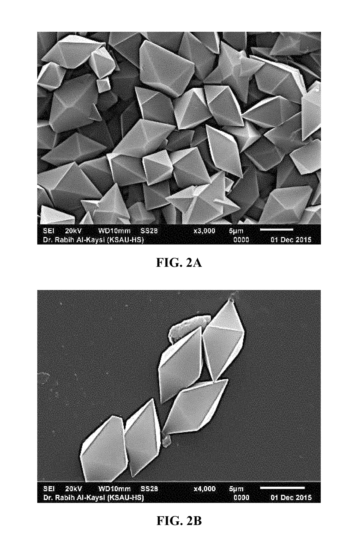 Spontaneous peeling of tetragonal microcrystals with short pulses of UV-light