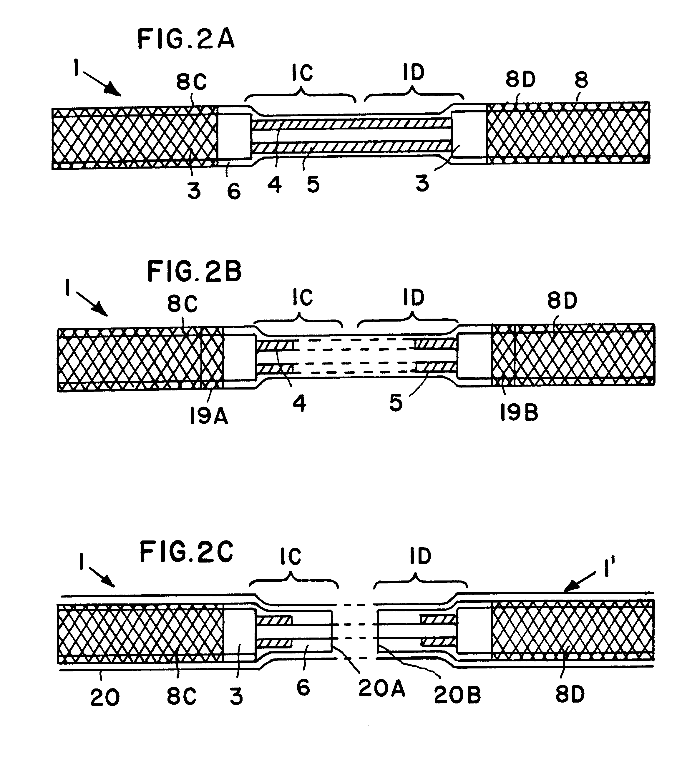 Heater arrangement with connector or terminating element and fluoropolymer seal, and method of making the same