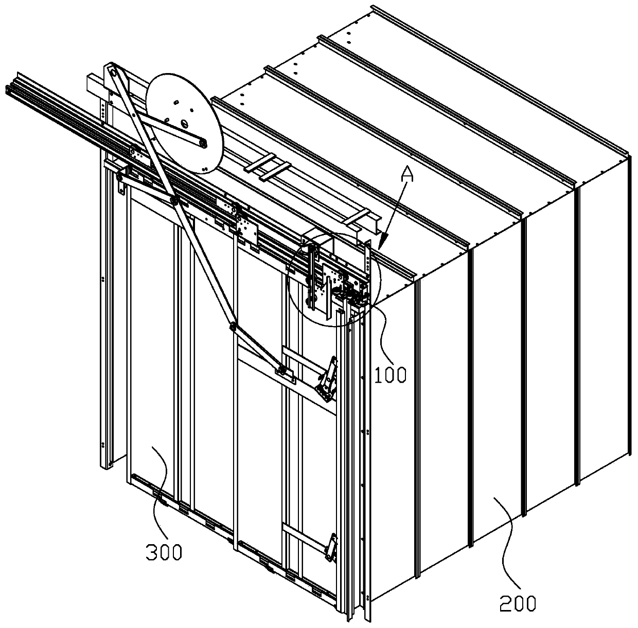 Side opening door type elevator and car door lock thereof