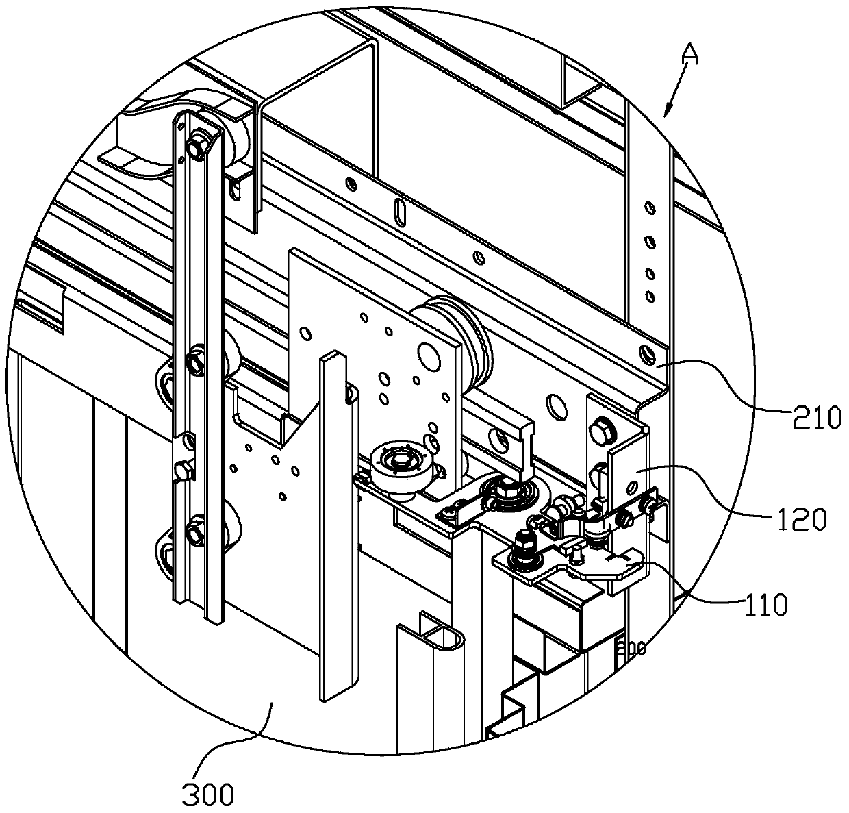 Side opening door type elevator and car door lock thereof