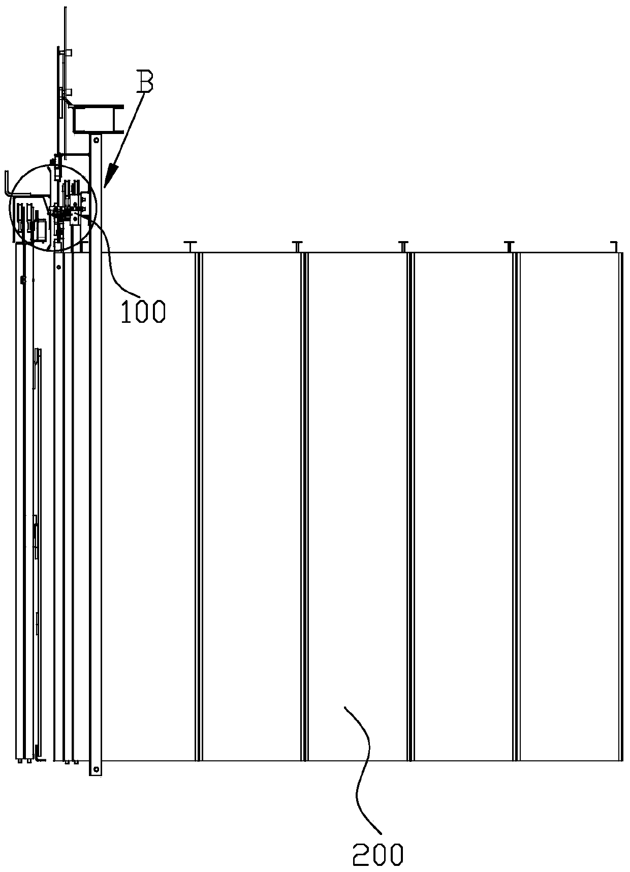 Side opening door type elevator and car door lock thereof