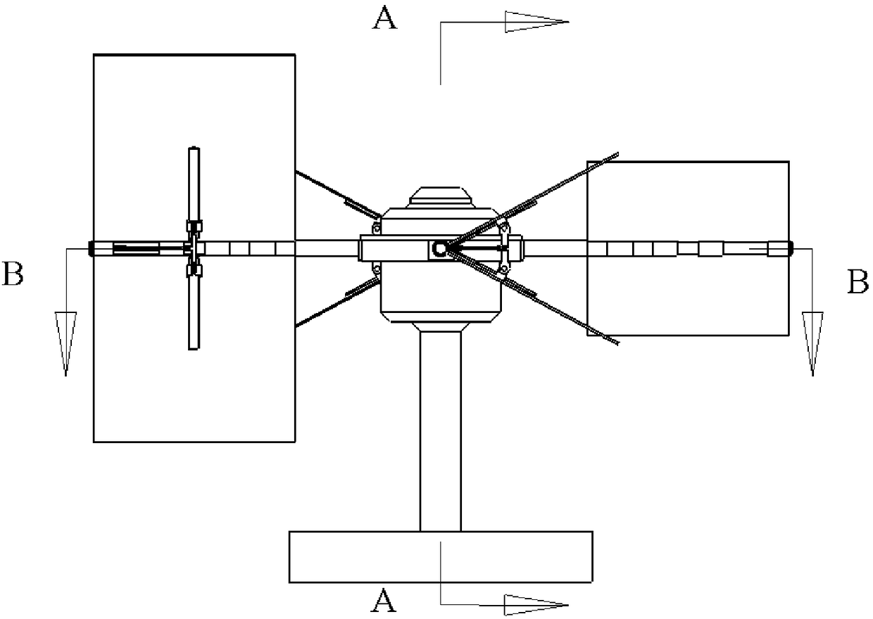 A blade automatic opening and closing type ocean current power generation device