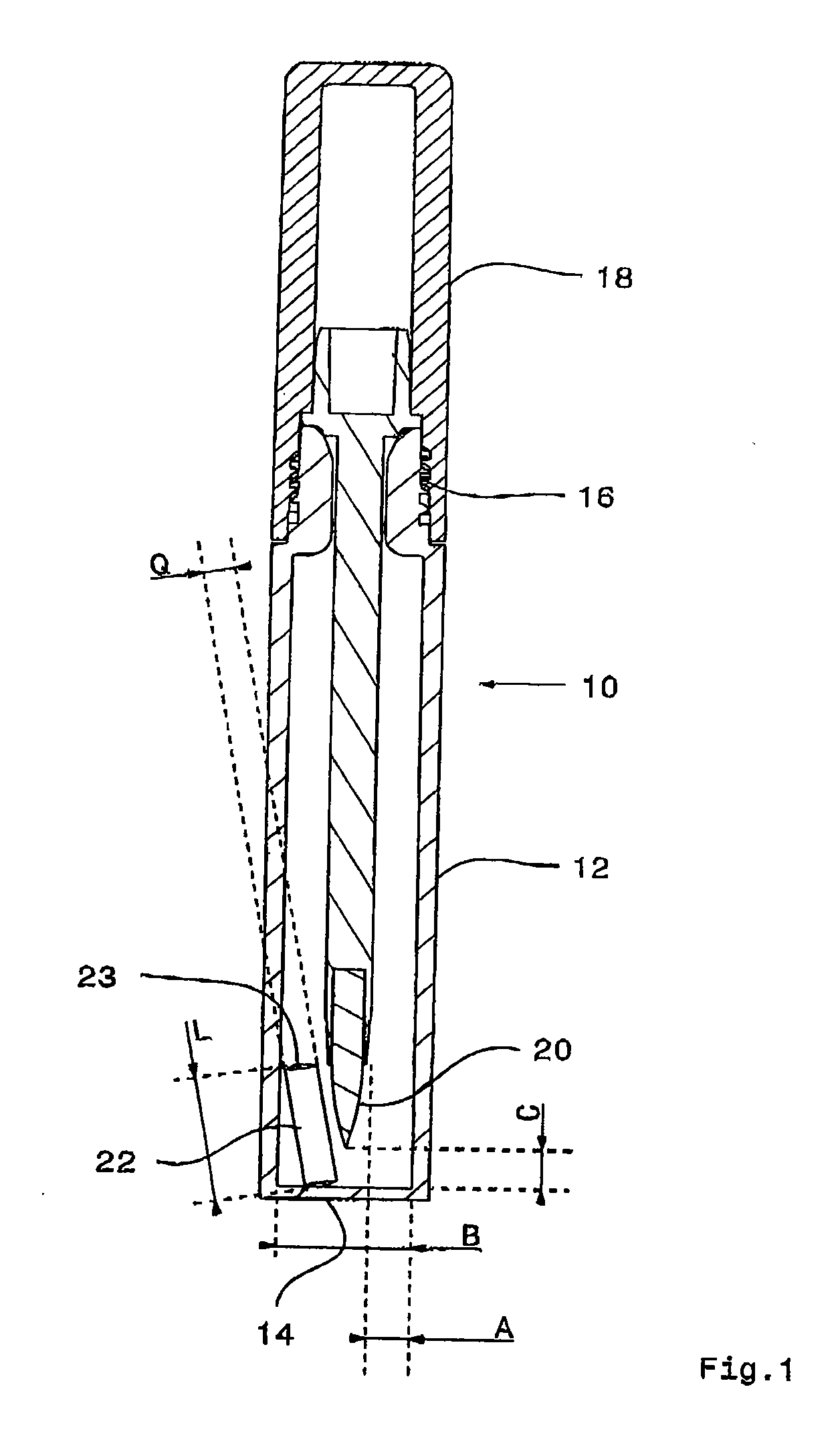 Device for storing a fluid or gel-like product, in particular a cosmetic product