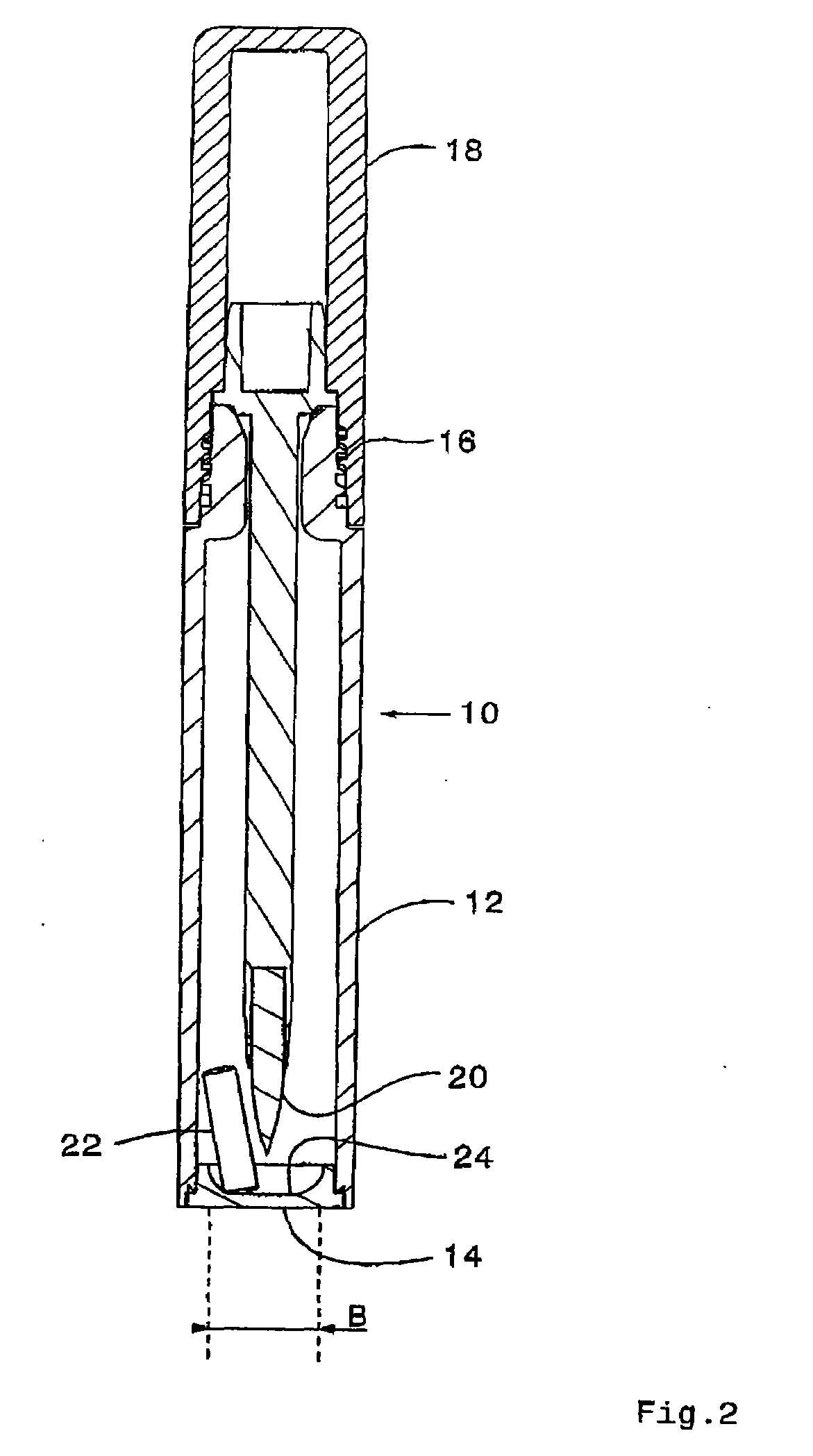 Device for storing a fluid or gel-like product, in particular a cosmetic product