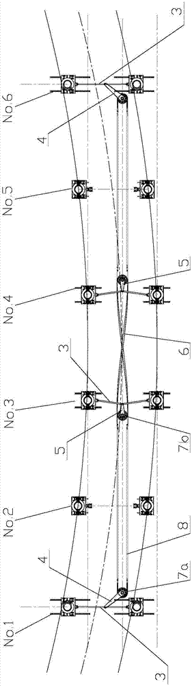 Magnetic levitation vehicle and forced steering mechanism thereof