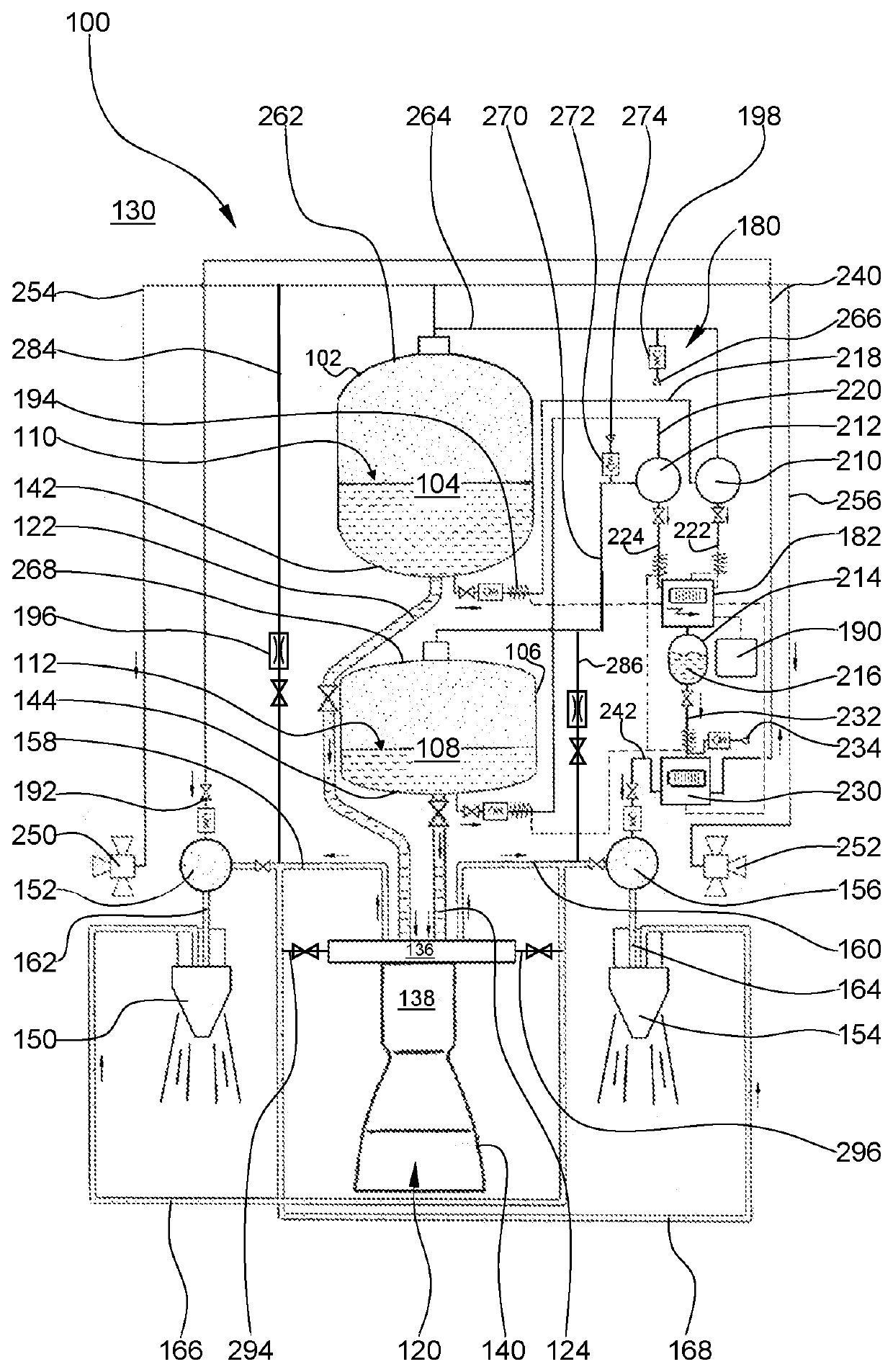 Rocket propulsion system, method, and spacecraft