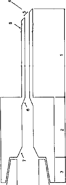 Fine needle arrangement for cell sampling