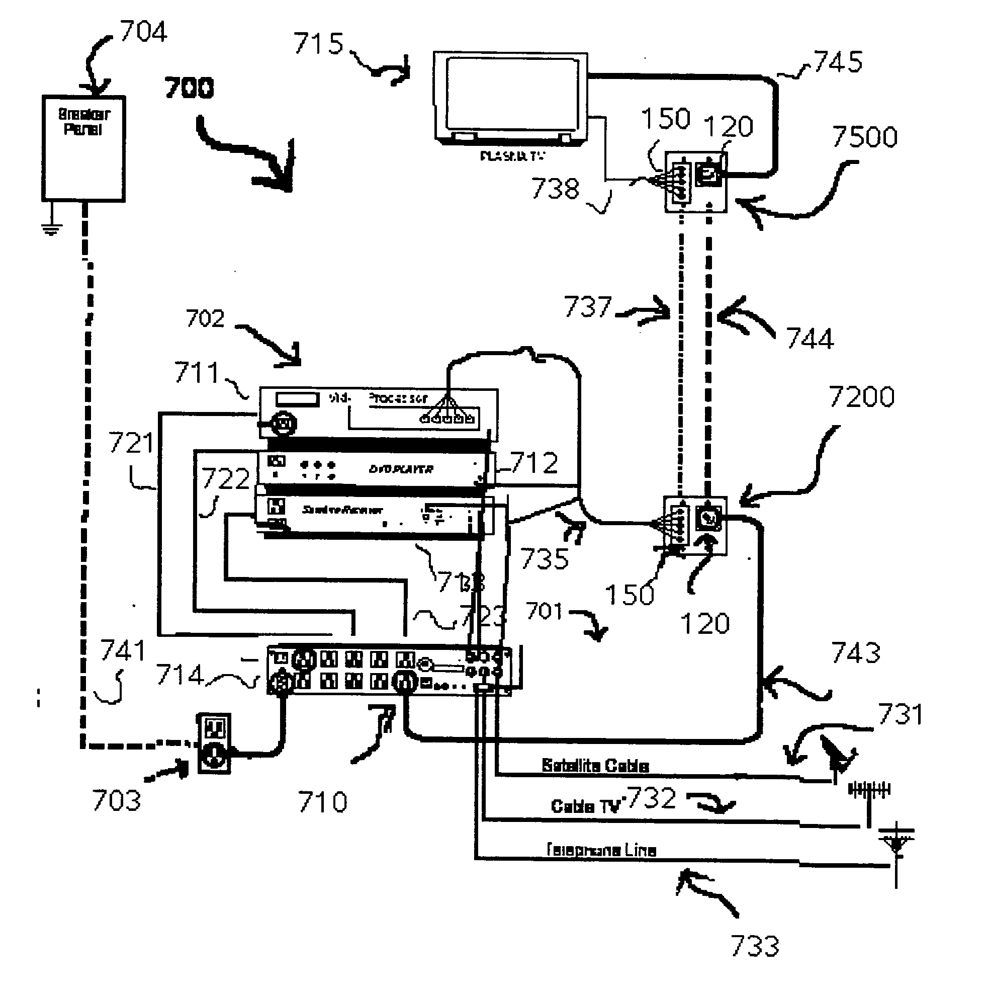 Protection circuit for signal and power