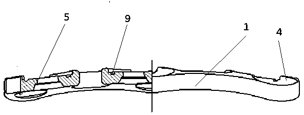 Locking device for spiral groove of anterior cervical steel plate