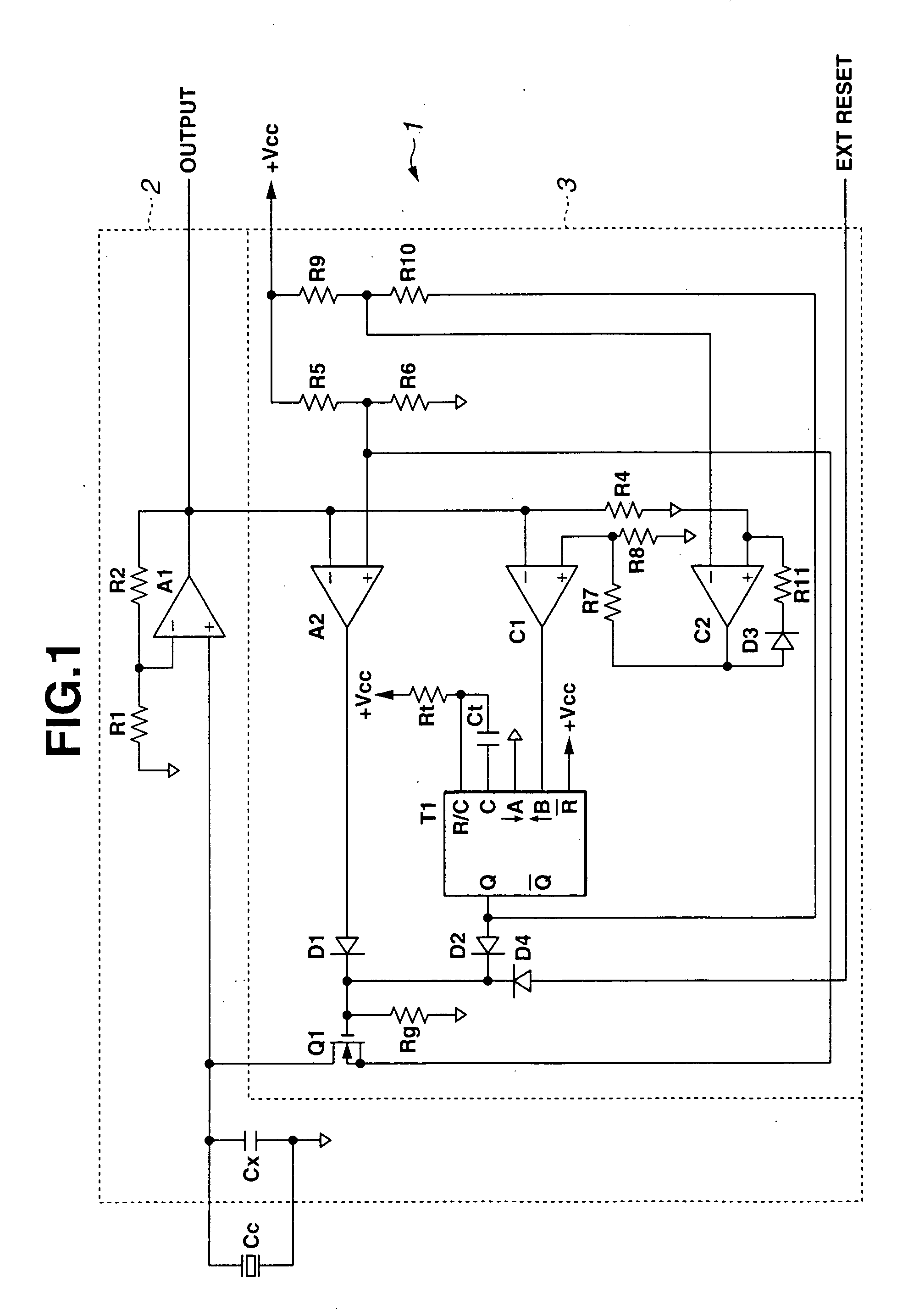 Charge signal converting amplifier