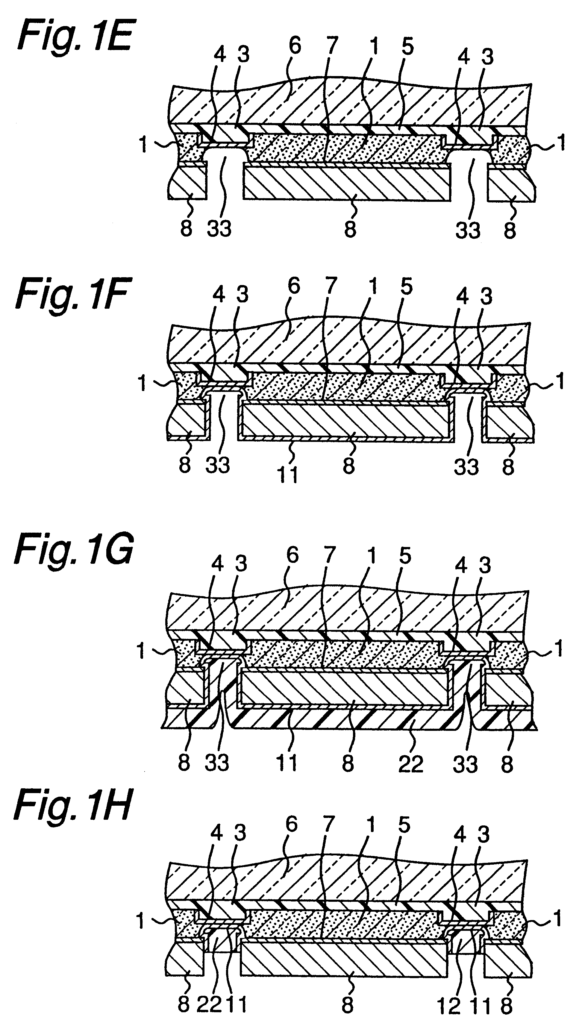 Method of producing semiconductor device with heat dissipation metal layer and metal projections