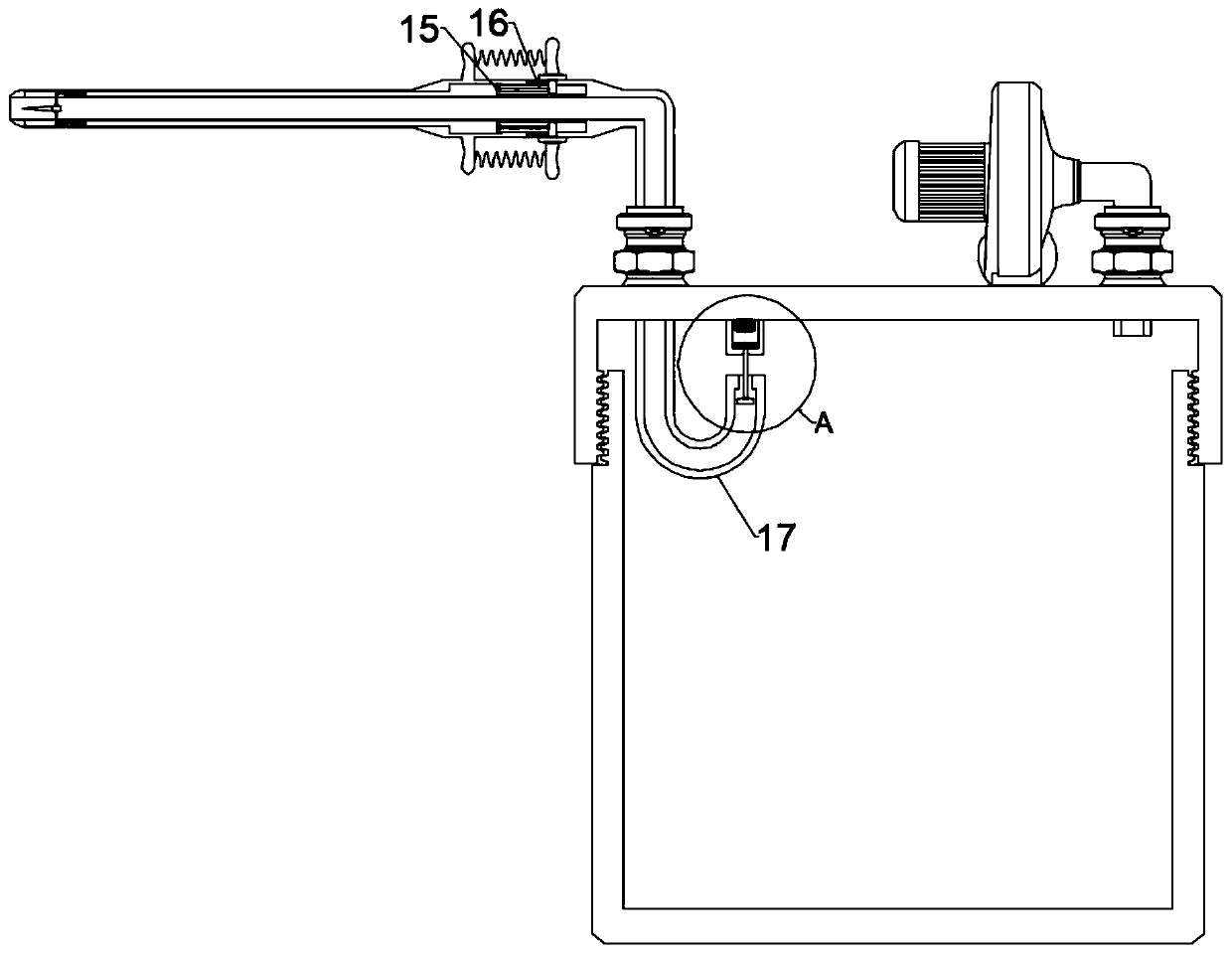 Drainage device for obstetric operation