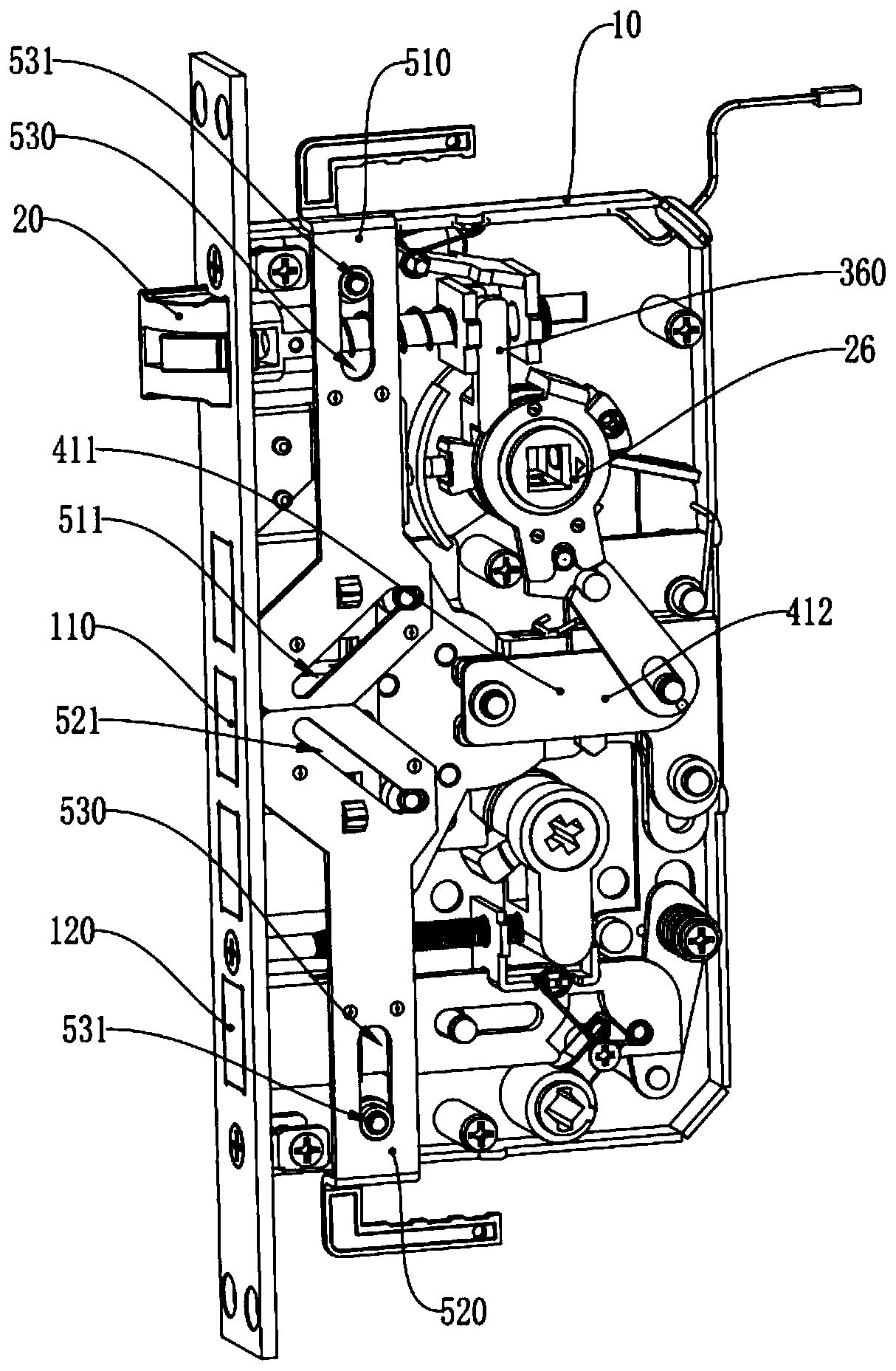 An intelligent lock with multiple installation methods and linkage door opening function