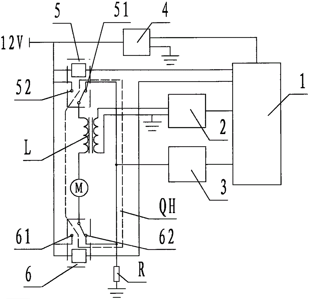 Circuit device for acquiring number of rotating circles of motor