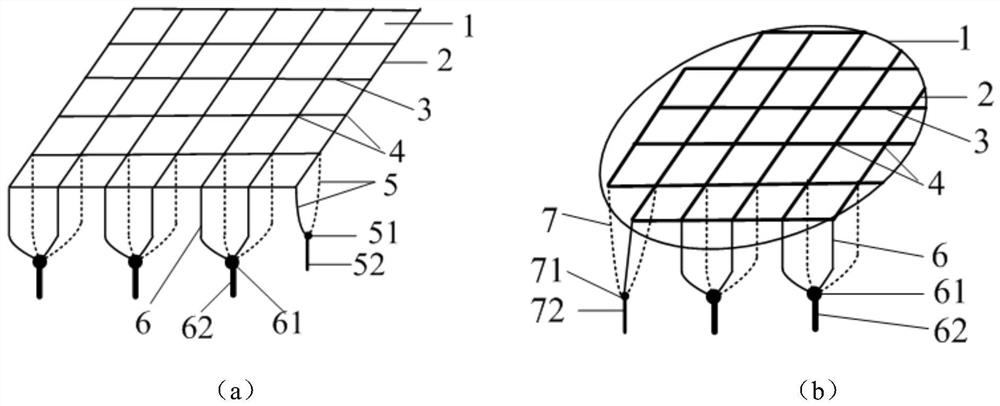 A rapid dehydration seepage channel construction method and application