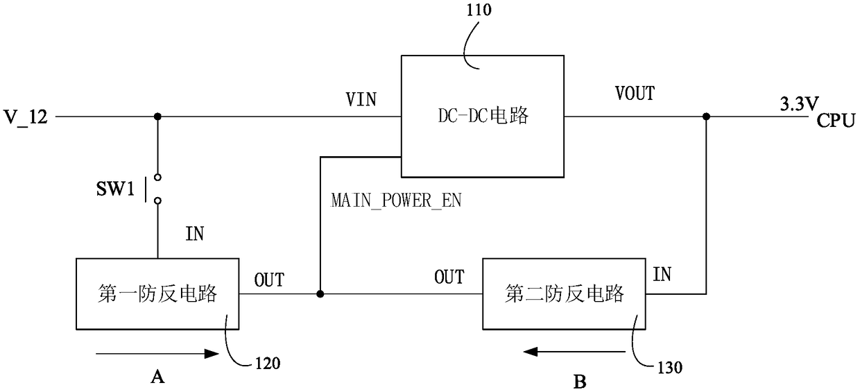 Controller power-on control circuit and control device