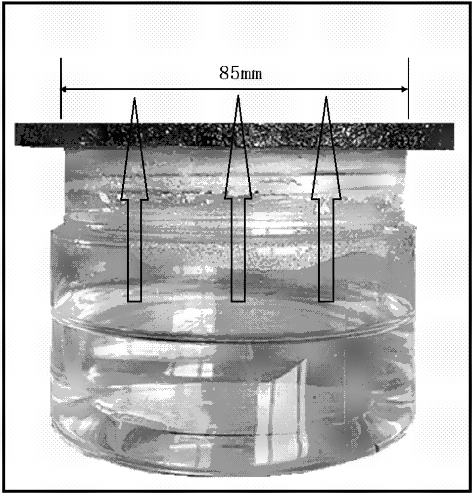Method for distinguishing gaseous water dispersing mode in bituminous mortar