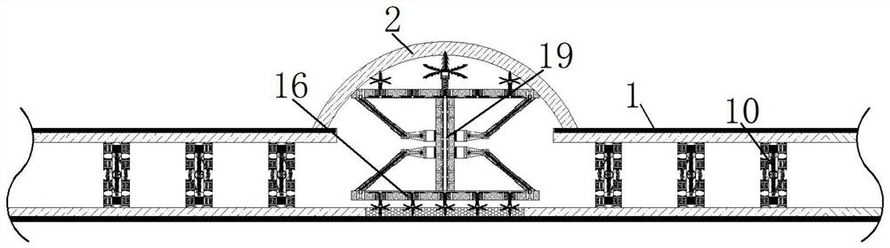 Reinforcing method for long-distance tunnel inner wall