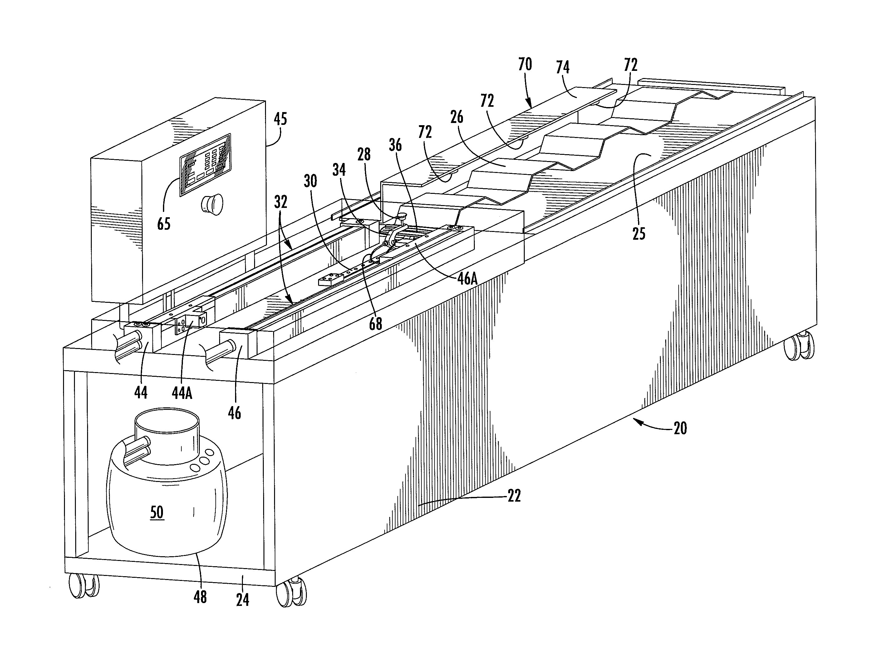 Apparatus for testing adhesion of an adhesive tape to a bonding surface under a load applied to the tape