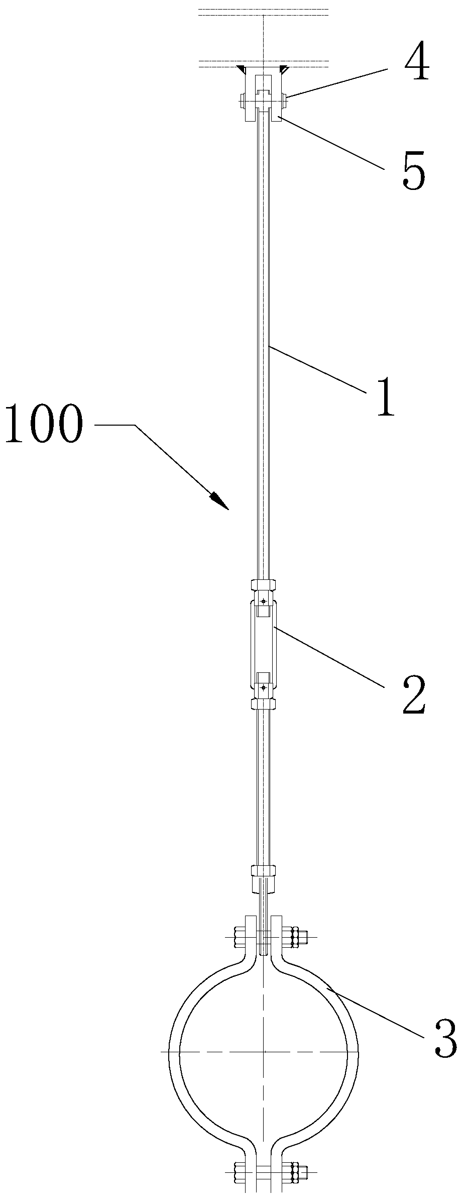 In-service rigid hanger load measurement method