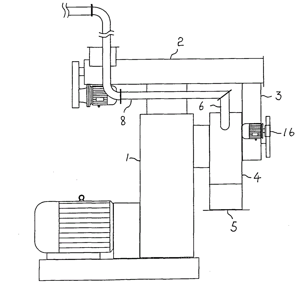 Air-cooled dedusting system of biomass granulator