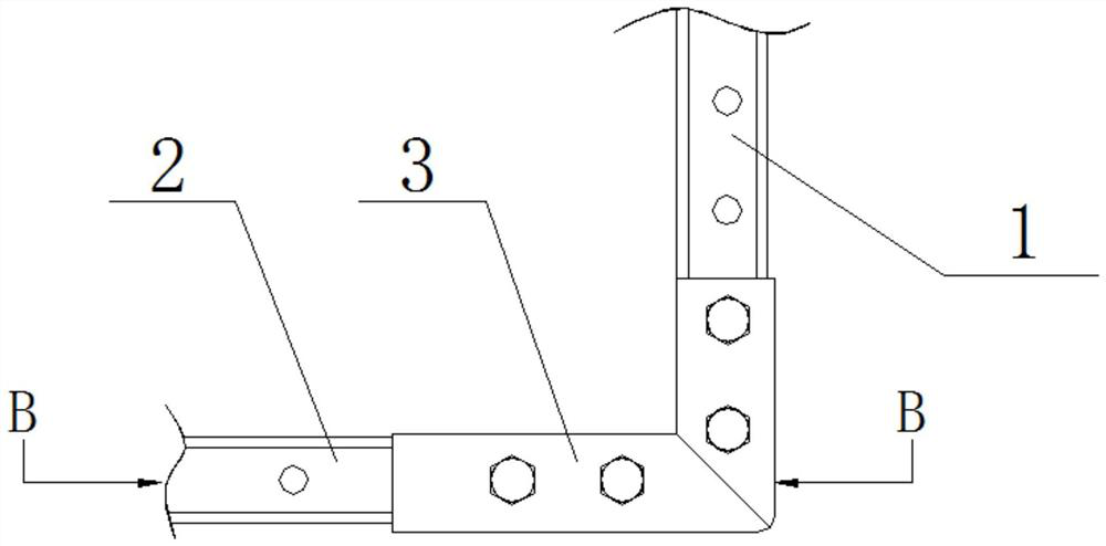 Support and hanger bottom supporting arm connecting device