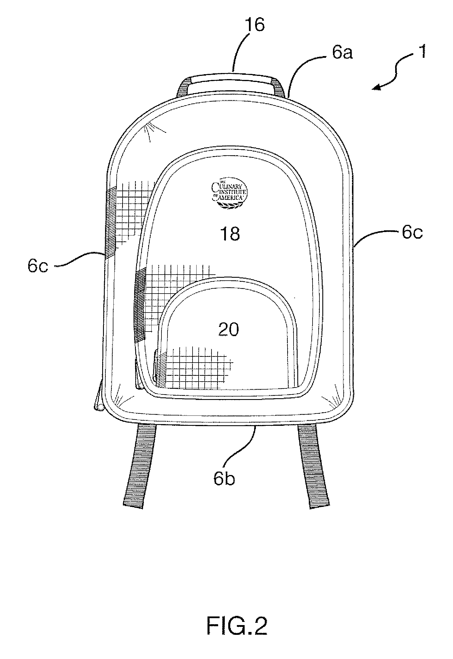 Penetration resistant backpack for cooking utensils