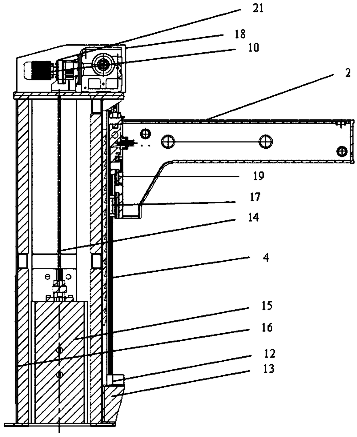 Pipeline clamping device for vertical welding table