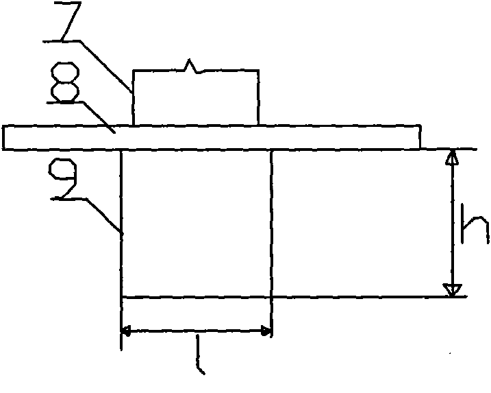 Reinforced concrete frame abutment shallow pile plate foundation under two-driveway beam type cross connecting beam