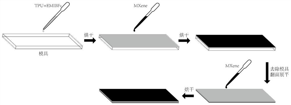 Ion sensor based on MXene electrodes and preparation method of ion sensor