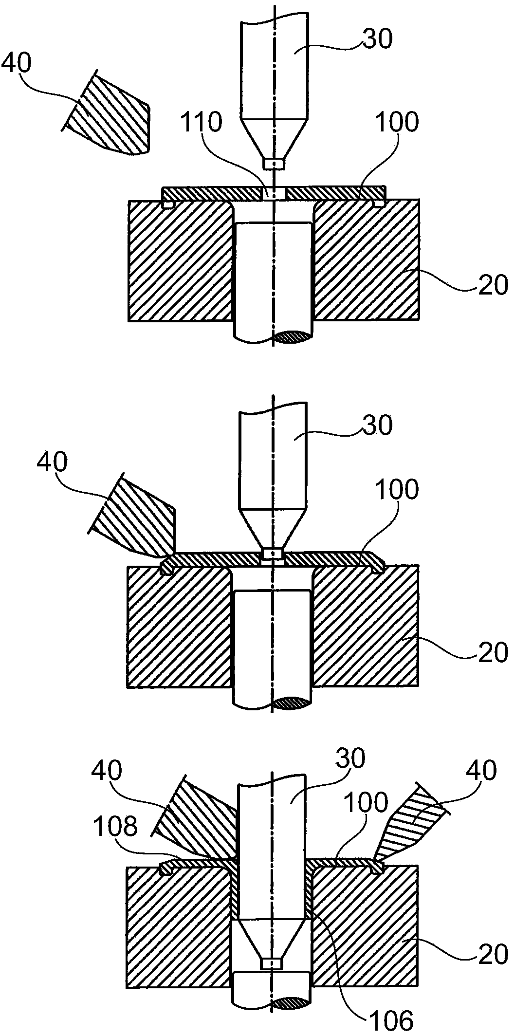 Method and device for shaping a workpiece