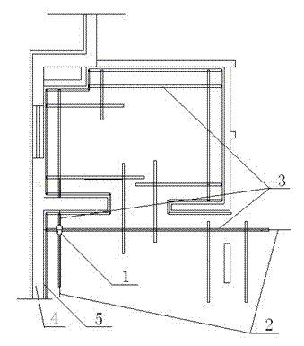 Method for sticking cakes in plastering engineering by using laser