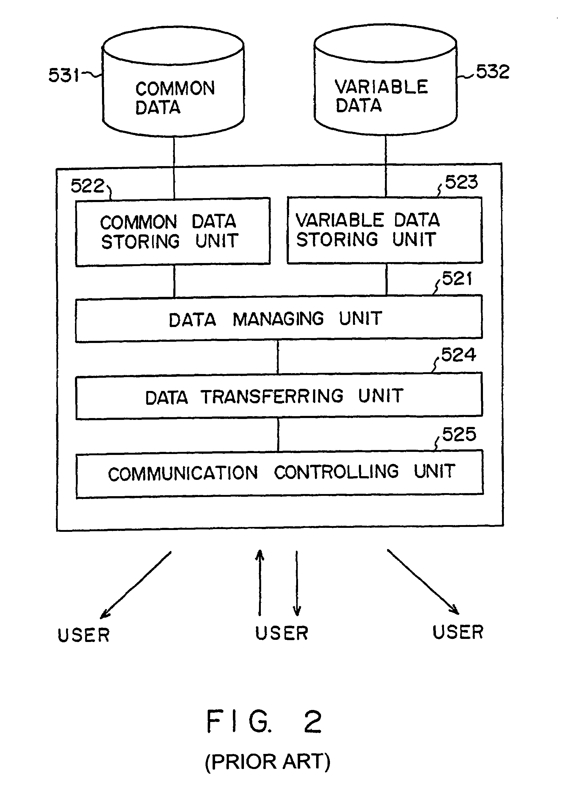 Data delivering system