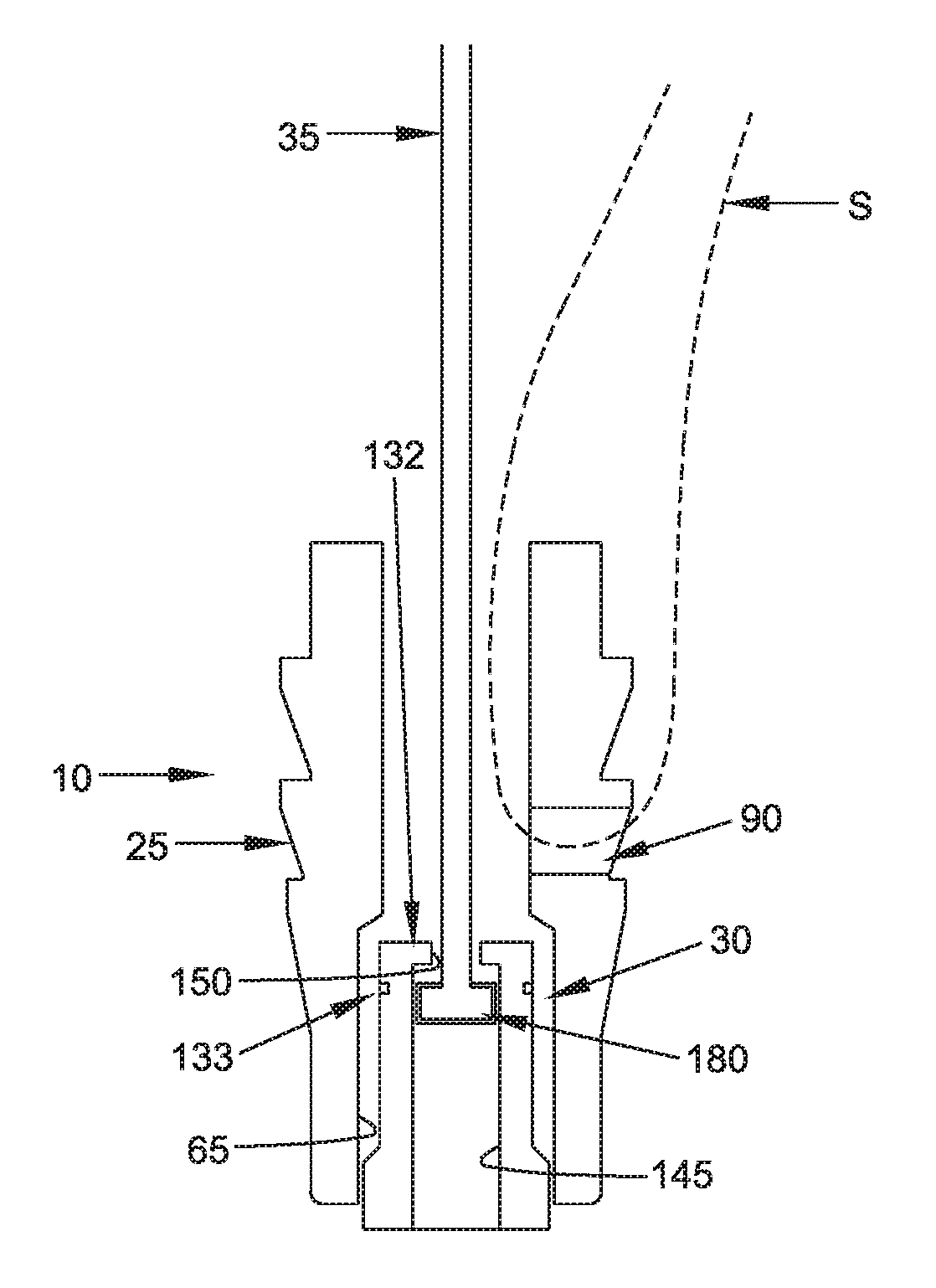 Method and apparatus for attaching tissue to bone, including the provision and use of a novel knotless suture anchor system, including a novel locking element