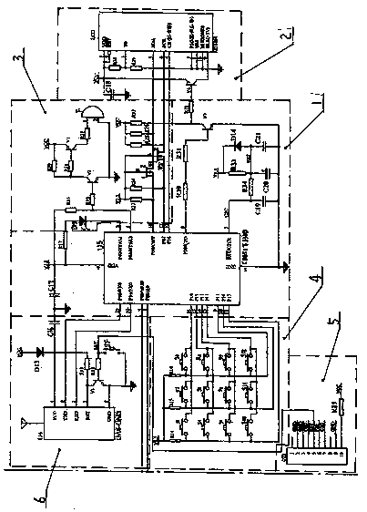 Electric leakage positioning transmitting device of low-voltage meter box