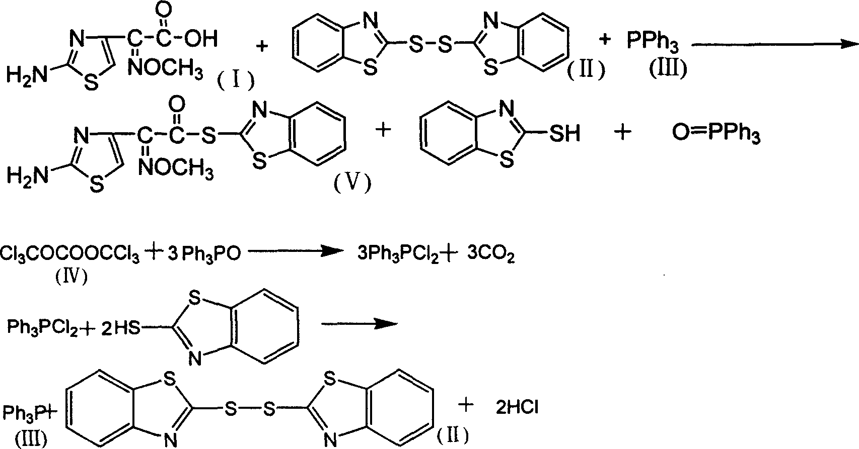 AE-active ester chemical synthesizing method