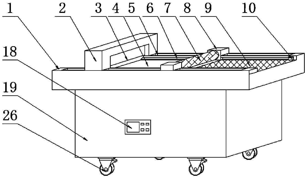 Cloth cutting device for textile