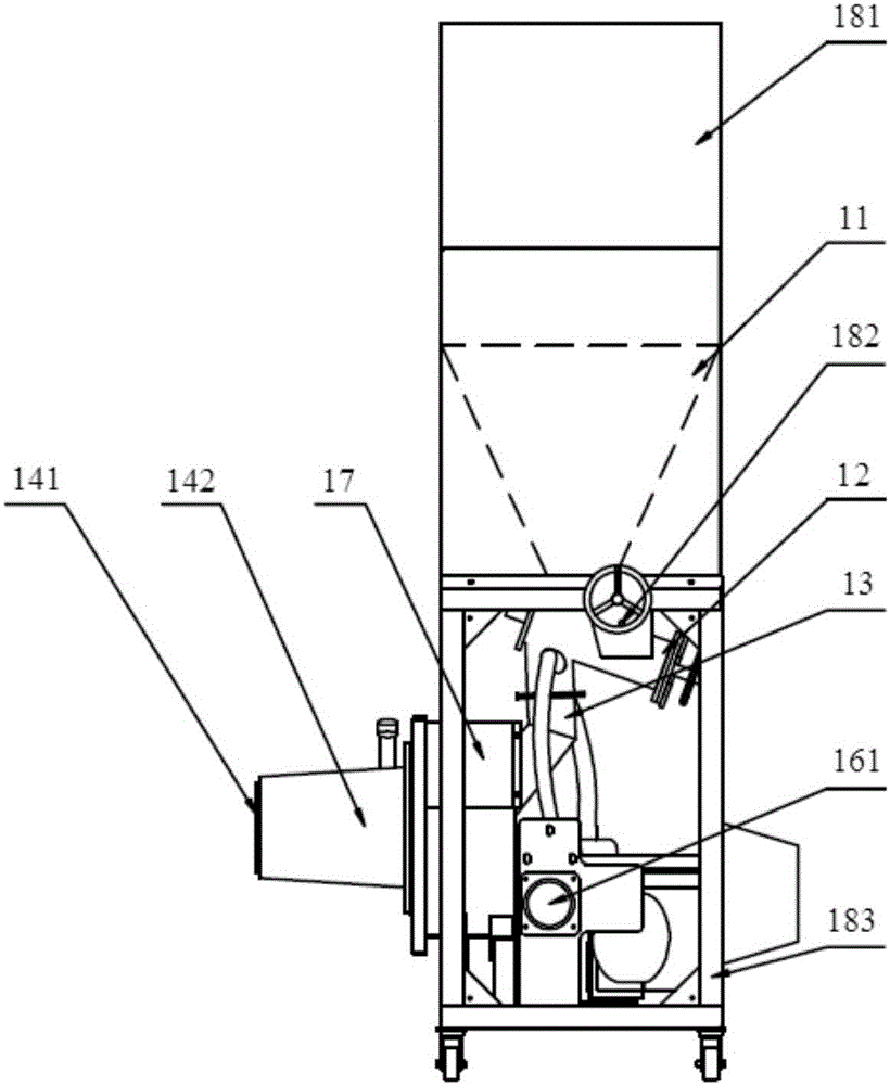 Combustion air supply system in biomass combustion furnace, combustion furnace and heating device