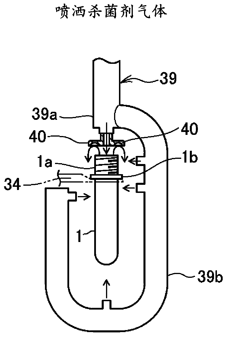 Aseptic filling machine and aseptic filling method