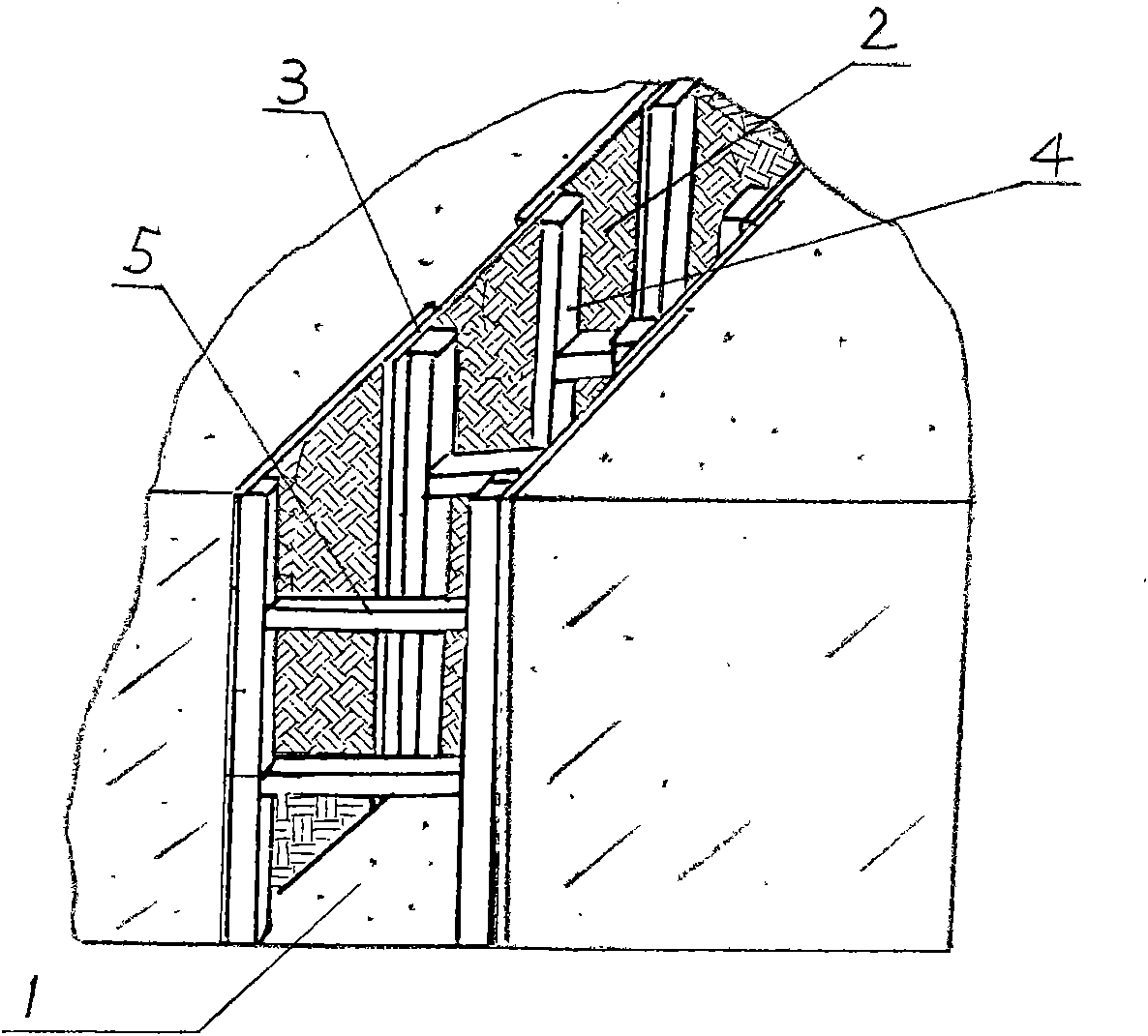 Method for improving saline-alkali soil and soil ditch structure