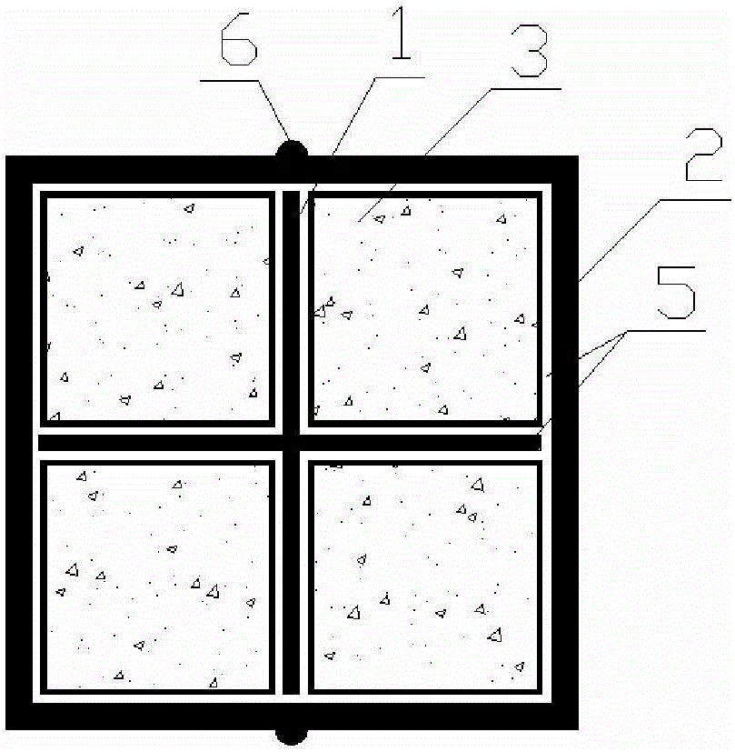 A channel steel slotted cross-shaped cross-section steel core anti-buckling energy-dissipating support member