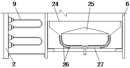 Antibacterial feed processing device for healthy livestock and poultry breeding and preparation process